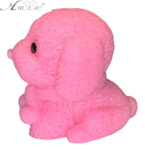 Игрушка Силиконовая собака Цветная розовая 6см 09608 фото 2 Игрушка Силиконовая собака Цветная розовая 6см 09608 фото 2