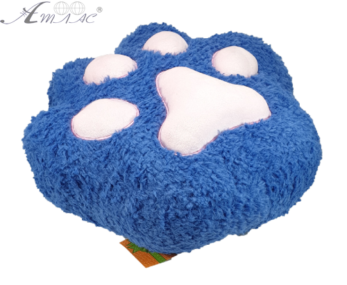 Игрушка мягкая подушка оттиск лапки Синий 30 х 25 х 15 см  00976 фото 2