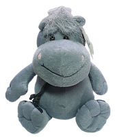 Игрушка Мягкая Бегемот 22 см серый BangoBear  06548      