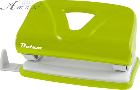 Дірокол 10 арк Datum зелений 12 х 6 см 240123 Дірокол 10 арк Datum зелений 12 х 6 см 240123