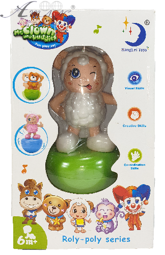 Игрушка Неваляшка Овечка музыкальная 17см в коробке 2215А фото 2 Игрушка Неваляшка Овечка музыкальная 17см в коробке 2215А фото 2