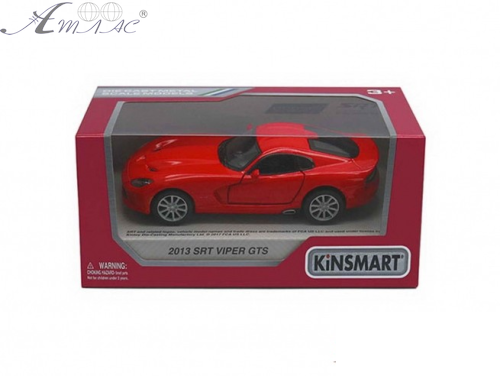Машинка Kinsmart Dodge SRT Viper GTS 2013 год KT5363W, FW Машинка Kinsmart Dodge SRT Viper GTS 2013 год KT5363W, FW