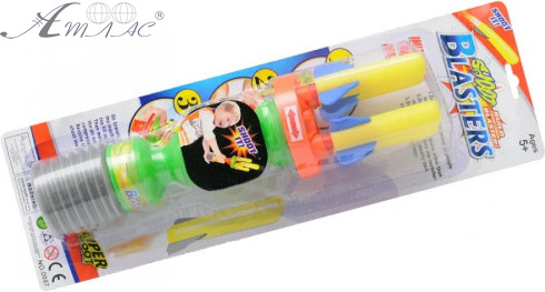 Игрушка Бластер с поролоновыми пулями 0087 в слюде Игрушка Бластер с поролоновыми пулями 0087 в слюде