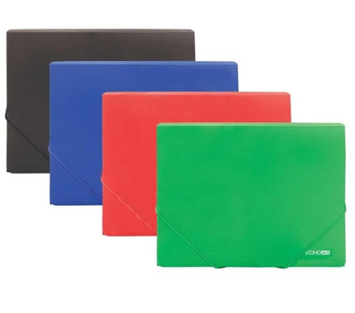 Папка на резинках В5 Economix цветная Микс  E31602