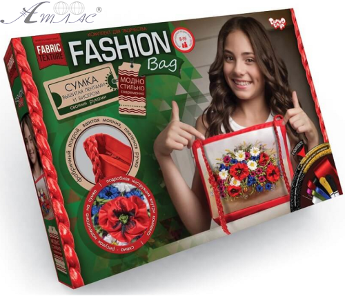 Набір для творчості Вишивка сумки ниткою муліне Fashion Bag FBG-01-02, 05094 Набір для творчості Вишивка сумки ниткою муліне Fashion Bag FBG-01-02, 05094
