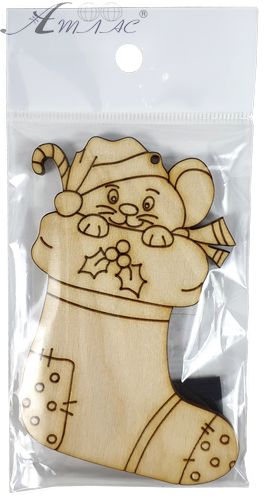 Фігурка фанерна - Мишеня № 28 у валянку 70 х 97 мм з магнітом AS-4852, В-0410 фото 2 Фігурка фанерна - Мишеня № 28 у валянку 70 х 97 мм з магнітом AS-4852, В-0410 фото 2