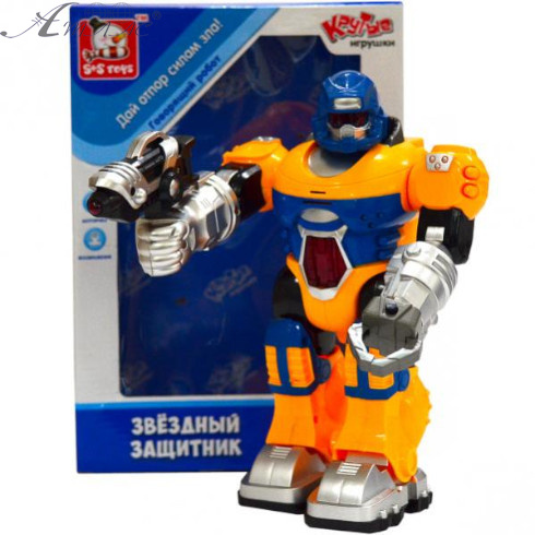 Іграшка Робот Зоряний захисник 25 см, ходить, зі світлом та звуком ЕС80195R Іграшка Робот Зоряний захисник 25 см, ходить, зі світлом та звуком ЕС80195R