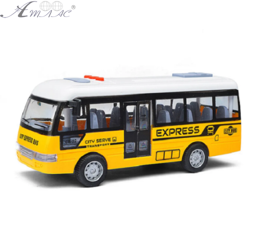 Іграшка Автобус зі світлом та звуком інерційний 19 см YM9907F фото 3 Іграшка Автобус зі світлом та звуком інерційний 19 см YM9907F фото 3