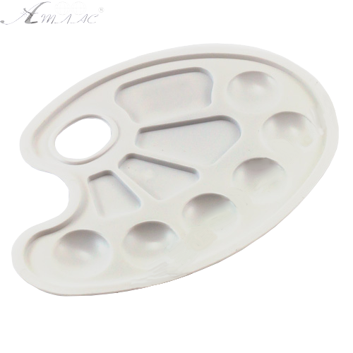 Палітра овальна № 1 супер-біла 23 х 17,5 см AS-0018 Палітра овальна № 1 супер-біла 23 х 17,5 см AS-0018