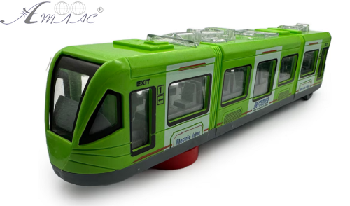 Модель Городской поезд пластмассовый  31см Зеленый  0085А