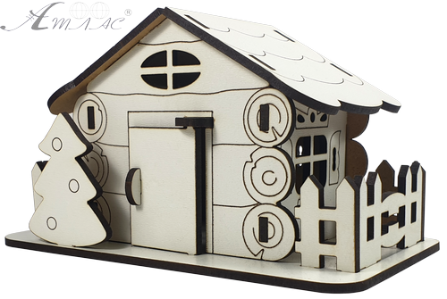 Будинок № 15 с рухомими дверима, з МДФ 15 х 8 х 9 см AS-6251, М-2088 фото 3 Будинок № 15 с рухомими дверима, з МДФ 15 х 8 х 9 см AS-6251, М-2088 фото 3