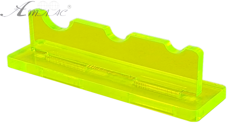 Подставка под три кисточки, желтый флуоресцентный пластик AS-0031 Подставка под три кисточки, желтый флуоресцентный пластик AS-0031