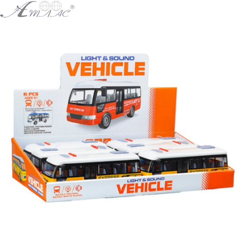 Игрушка Автобус со светом и звуком инерционный 19 см YM9907F фото 5 Игрушка Автобус со светом и звуком инерционный 19 см YM9907F фото 5
