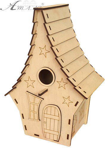 Скворечник № 9 домик волшебника, 24 х 18 х 35 см AS-4358 Скворечник № 9 домик волшебника, 24 х 18 х 35 см AS-4358