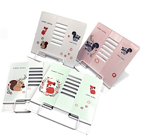 Подставка для книг металлическая Животные микс  555-5