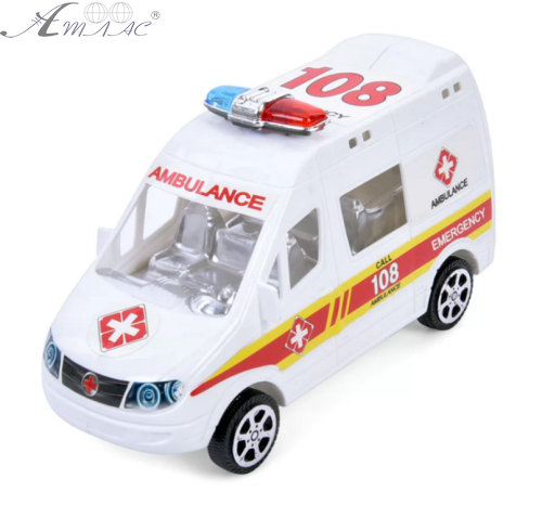 Іграшка Машинка Швидка допомога 16,5 см. інерційна в пакеті 07837 Іграшка Машинка Швидка допомога 16,5 см. інерційна в пакеті 07837