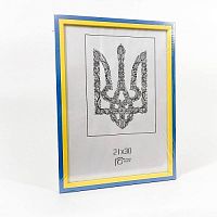 Фоторамка 21 х 30 см Жовто-Синя 1,5 см  07390
