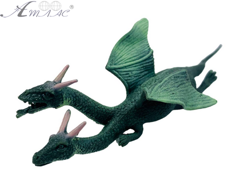 Іграшка Силіконова тягнучка Дракон маленький Двуголовий Зелений 12 см 12055 Іграшка Силіконова тягнучка Дракон маленький Двуголовий Зелений 12 см 12055