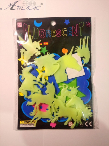 Наклейки Светлячок Единороги светонакопительные в кульке 805 Наклейки Светлячок Единороги светонакопительные в кульке 805