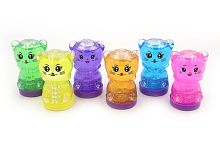 Игрушка Слайм Кошечка с глиттером 7 см в банке  9648