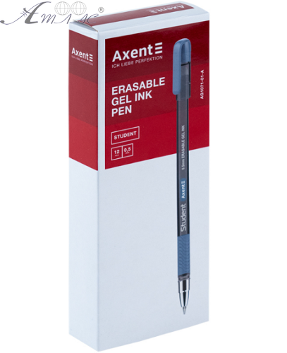 Ручка гелева, пише-стирає, Student чорна  AG1071-01-A фото 2