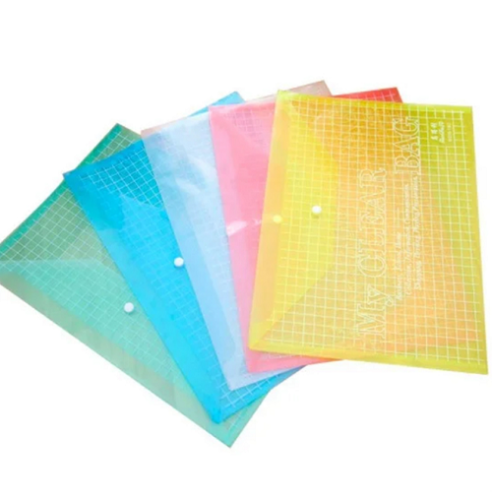 Папка на кнопке А4 тонкая цветная Мy clear  220349  1/12