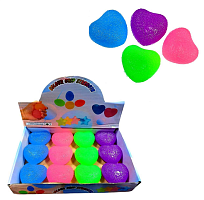 Игрушка Антистресс сердце фосфорное 7см 8034