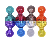 Магнит неодимимовый Пешка для доски Набор 8шт 16х11мм прозрачные  02733