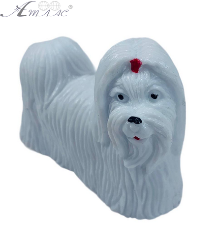 Игрушка Силиконовая тянучка собака Ши-тсу белая 9см 10169 Игрушка Силиконовая тянучка собака Ши-тсу белая 9см 10169