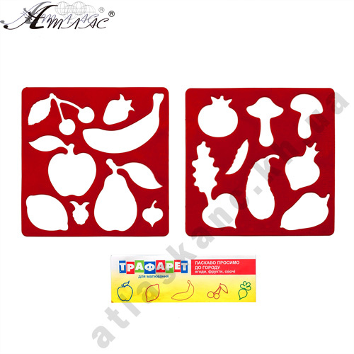 Трафарет "Сад и огород" 2 шт 13 см AS-0252, К-9064м Трафарет "Сад и огород" 2 шт 13 см AS-0252, К-9064м