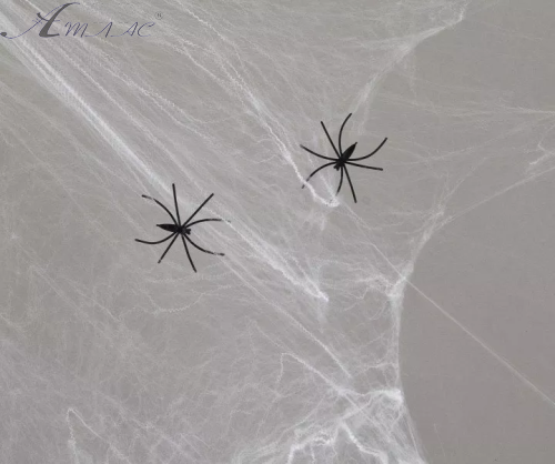 Игрушка Прикол Паутина белая с пауками 03063 Игрушка Прикол Паутина белая с пауками 03063