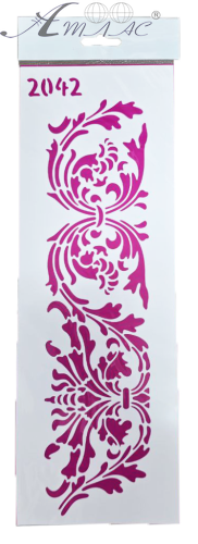 Трафарет для декору м'який, самоклеючий № 2042  ТМ-2042