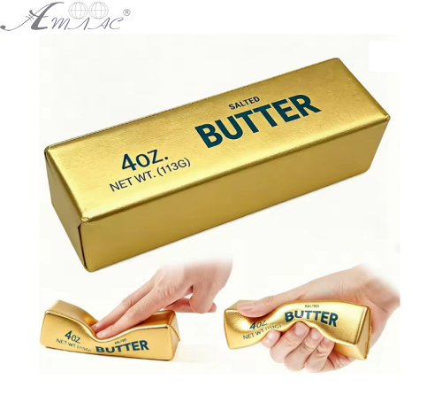 Іграшка Антистрес Сквіш - Масло Butter золото 13 см 17484 Іграшка Антистрес Сквіш - Масло Butter золото 13 см 17484