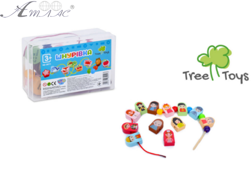 Игрушка Шнуровка деревянная Семья в пластиковом боксе MD0811 фото 2 Игрушка Шнуровка деревянная Семья в пластиковом боксе MD0811 фото 2