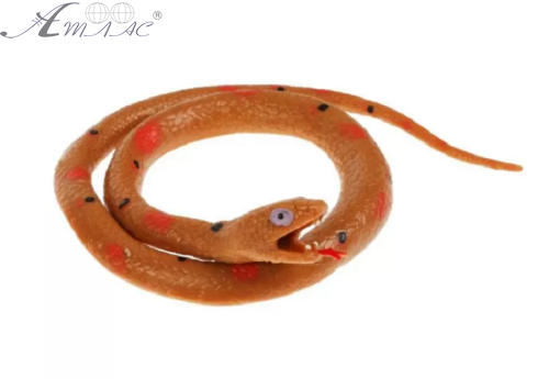 Игрушка силиконовая антистресс Змея Коричневая 58 см 16755 Игрушка силиконовая антистресс Змея Коричневая 58 см 16755