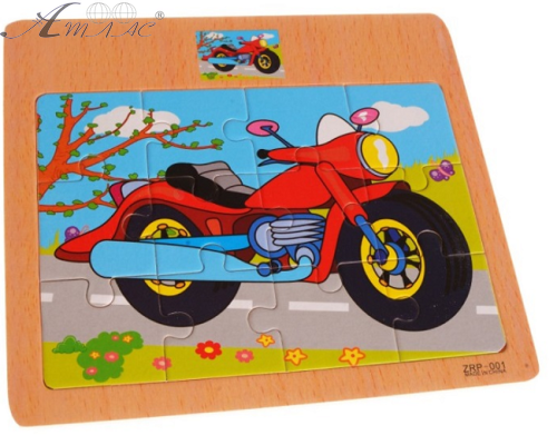 Игрушка Деревянная Пазл животные, транспорт 17 х 15см  1090 фото 4