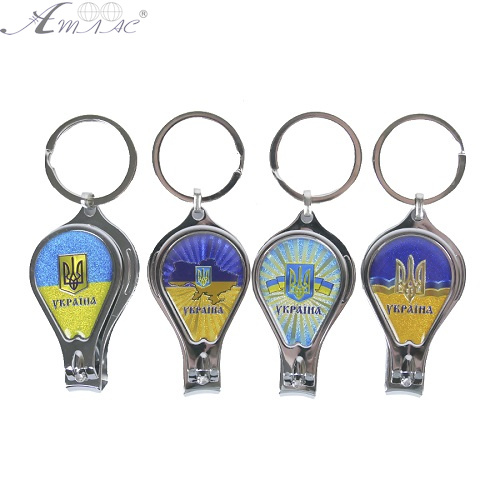 Брелок кусачки металлический 4х6 см Украина  S-4004