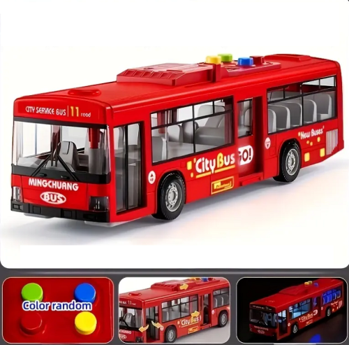 Игрушка Автобус Sity красный двери открываются свет звук 28 см 1106А Игрушка Автобус Sity красный двери открываются свет звук 28 см 1106А