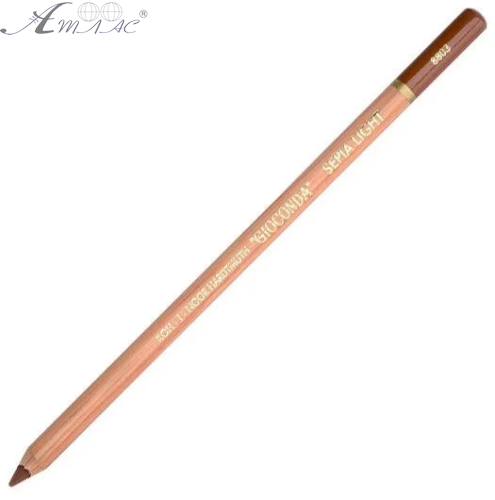 Олівець художній Koh-i-noor Gioconda вугілля в дереві Sepia Light 8803
