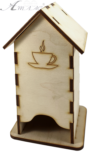 Домик для Чая с чашкой 10 х 10 х 18 см AS-4238, F-0102 Домик для Чая с чашкой 10 х 10 х 18 см AS-4238, F-0102