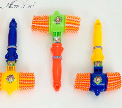 Игрушка Молоток пищалка 25 см в сетке 7777 Игрушка Молоток пищалка 25 см в сетке 7777