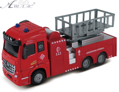 Іграшка Машинка Пожежна 16см світло, звук у коробці  XG877-A61A