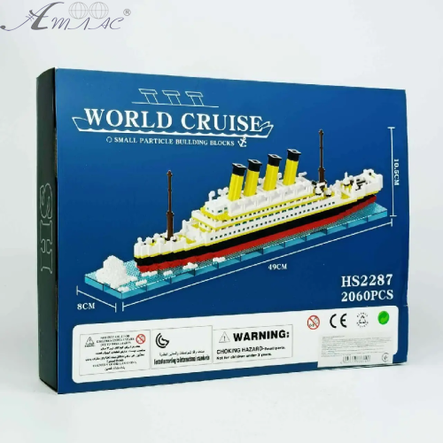 Конструктор Корабль Титаник 2060 деталей 49см  2287 фото 2