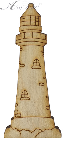 Фигурка фанерная - Маяк 8 см AS-4675, В-0122 Фигурка фанерная - Маяк 8 см AS-4675, В-0122