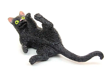 Игрушка силиконовая антистресс Кот черный 13 см  10795