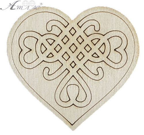 Фигурка фанерная - Сердце с веревочным рисунком 6 х 5,5 см AS-4739, В-0285 Фигурка фанерная - Сердце с веревочным рисунком 6 х 5,5 см AS-4739, В-0285