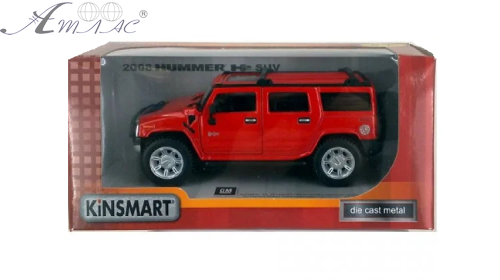 Машинка Kinsmart Hummer H2 SUV 2008 рік ВЕЛИКИЙ Жовтий KT7006W Машинка Kinsmart Hummer H2 SUV 2008 рік ВЕЛИКИЙ Жовтий KT7006W