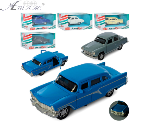 Машинка Автоексперт ГАЗ 13 Чайка метал інерційна 11см М5670 Машинка Автоексперт ГАЗ 13 Чайка метал інерційна 11см М5670