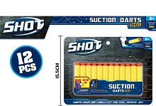 Іграшка Пульки м'які на присосках 12 шт 72мм  96К-12-12А