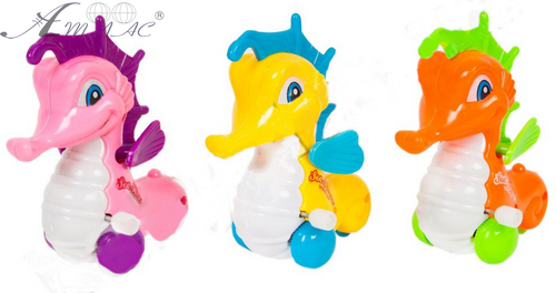 Іграшка заводна Морський коник 3шт у сітці J918 Іграшка заводна Морський коник 3шт у сітці J918